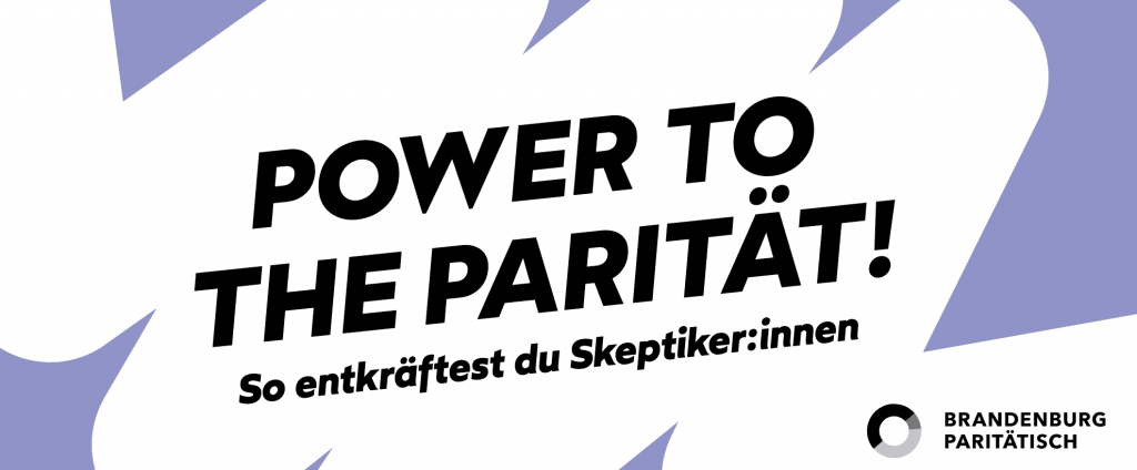 Broschüre: Power to the Parität! So entkräftigst du Skeptiker:innen